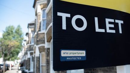 To let board with ARLA Propertymark Protected sticker