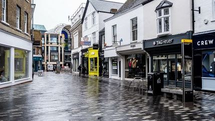 Commercial property in a town centre